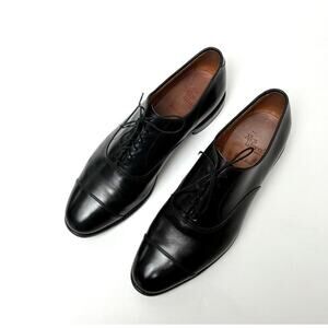 Men's Allen Edmonds Park Avenue Black Leather Cap-Toe Oxford Shoes - Size 11.5D